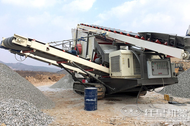 履带式的建筑垃圾破碎站 履带式的建筑垃圾破碎站