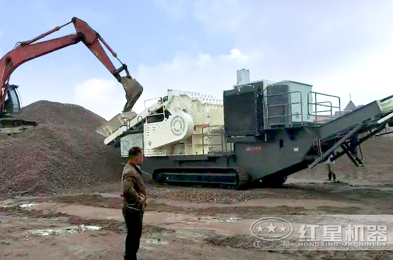 履带移动破配置细碎机也可以进行制砂 履带移动破配置细碎机也可以进行制砂