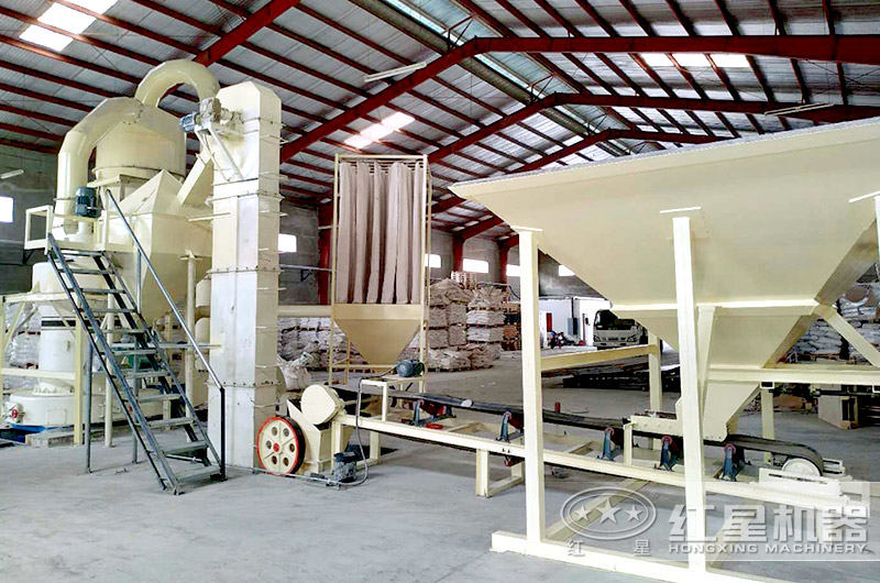 雷蒙磨粉机生产线现场 雷蒙磨粉机生产线现场